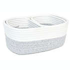 Alternate image 0 for Taylor Madison Designs&reg; Rope Storage Baskets in Natural White/Grey (Set of 3)