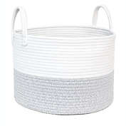 Taylor Madison Designs&reg; Round Rope Basket in Grey/White