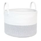 Alternate image 0 for Taylor Madison Designs&reg; Round Rope Basket in Grey/White