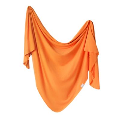 orange swaddle blanket