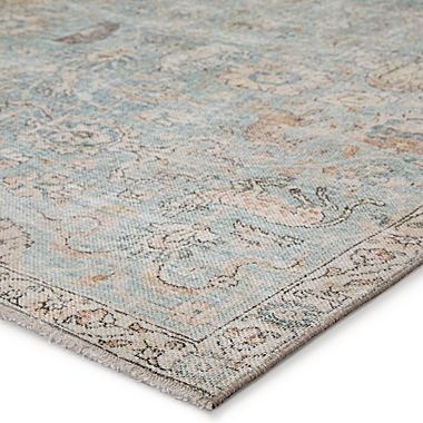 Jaipur Living Stag 6&#39; x 9&#39; Area Rug in Teal/Gold. View a larger version of this product image.