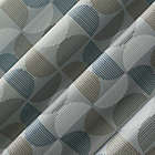 Alternate image 3 for Scott Living Drake Mid-Century Geometric Semi-Sheer 84-Inch Curtain Panel in Gray (Single)