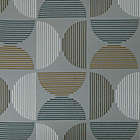 Alternate image 4 for Scott Living Drake Mid-Century Geometric Semi-Sheer 84-Inch Curtain Panel in Gray (Single)