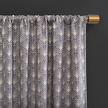 Scott Living&trade; Montauk 84-Inch Rod Pocket 100% Blackout Curtain Panel in Navy (Single). View a larger version of this product image.