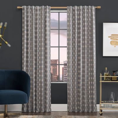 Scott Living&trade; Montauk 96-Inch Rod Pocket 100% Blackout Curtain Panel in Navy (Single)