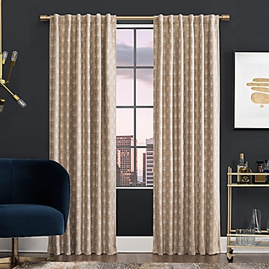 Scott Living&trade; Montauk Rod Pocket/Back Tab 100% Blackout Window Curtain Panel (Single). View a larger version of this product image.