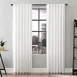 Scott Living™ Renato 96-Inch Rod Pocket/Back Tab Window Curtain Panel in White (Single)