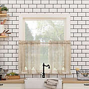 No. 918&reg; Alison Floral Lace Kitchen Window Curtain Tier Pair