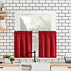 Alternate image 5 for No.918&reg; Martine 24-Inch Window Curtain Tier Pair and Valance in Red