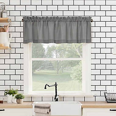 No.918&reg; Martine Window Curtain Tier Pair and Valance. View a larger version of this product image.