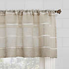 Alternate image 1 for Clean Window&reg; Twill Stripe Anti-Dust 36-Inch Kitchen Window Curtain Tier Pair in Natural