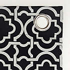 Alternate image 3 for Sun Zero&reg; Barnett Trellis 84-Inch Grommet Room Darkening Curtain Panel in Black (Single)
