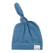 Copper Pearl Steel Top Knot Hat in Blue