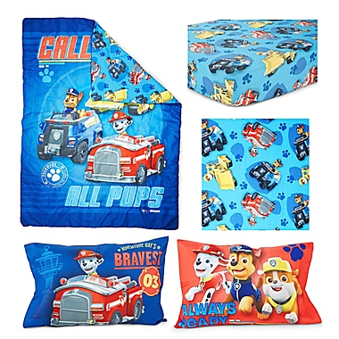 Paw Patrol Calling All Pups 4-piece Toddler Bedding Set Blue for sale online 