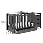 Alternate image 10 for Graco&reg; Remi 4-in-1 Convertible Crib and Changer in Gray