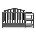 Alternate image 1 for Graco&trade; Solano 4-in-1 Convertible Crib and Changer in Gray