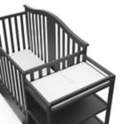 Alternate image 3 for Graco&trade; Solano 4-in-1 Convertible Crib and Changer in Gray