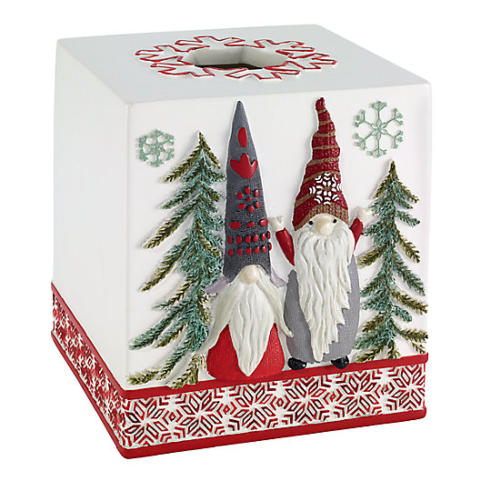 Alternate image 1 for Avanti Christmas Gnomes Tissue Box Cover