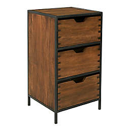 OSP Home Furnishings Clermont Storage Cabinet in Walnut