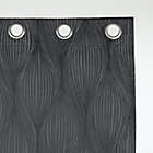 Alternate image 4 for Sun Zero&reg; Beck Geometric Ogee 96-Inch Blackout Curtain Panel in Coal Grey (Single)
