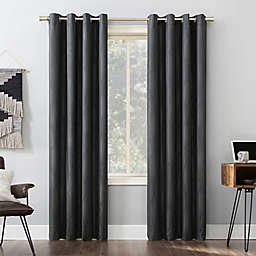 Sun Zero® Beck Geometric Ogee 96-Inch Blackout Curtain Panel in Coal Grey (Single)