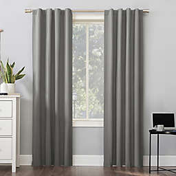 Sun Zero® Cyrus Thermal Total Blackout 63-Inch Back Tab Curtain Panel in Gray (Single)