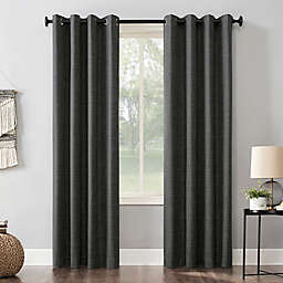 Sun Zero® Kline 84-Inch Grommet 100% Blackout Window Curtain Panel in Coal (Single)