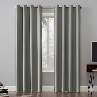 Sun Zero&reg; Oslo Theater Grade 84-Inch 100% Blackout Curtain Panel in Silver Grey (Single). View a larger version of this product image.