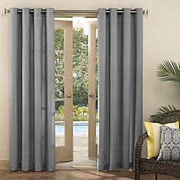 Sun Zero® Sailor Indoor/Outdoor UV Protectant 95-Inch Curtain Panel in Gray (Single)