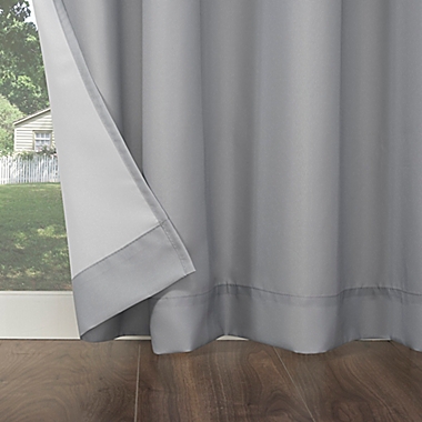 Sun Zero&reg; Sailor 108-Inch Grommet Indoor/Outdoor Window Curtain Panel in Grey (Single). View a larger version of this product image.