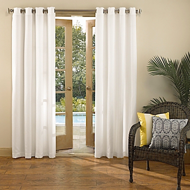 Sun Zero&reg; Sailor 84-Inch Grommet Indoor/Outdoor Window Curtain Panel in White (Single). View a larger version of this product image.