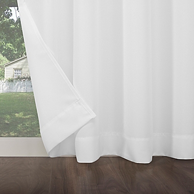 Sun Zero&reg; Sailor 108-Inch Grommet Indoor/Outdoor Window Curtain Panel in White (Single). View a larger version of this product image.