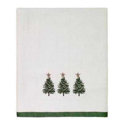 Avanti Trees Bath Towel in White