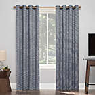 Alternate image 0 for Sun Zero&reg; Kamali Textured Strie Thermal Extreme Blackout 96-Inch Curtain in Navy (Single)