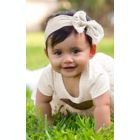 Alternate image 2 for Khristie&reg; 2-Pack Lace and Flower Headbands in Taupe/White