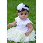 Alternate image 1 for Khristie&reg; 2-Pack Lace and Flower Headbands in Taupe/White