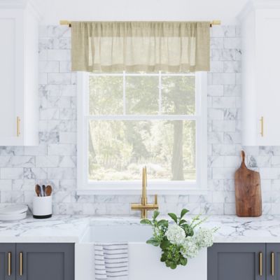 Archaeo&reg; Slub Textured Window Valance in Linen