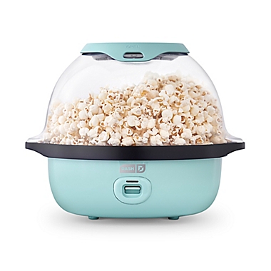 Dash&reg; SmartStore&trade; Stirring Popcorn Maker in Aqua. View a larger version of this product image.