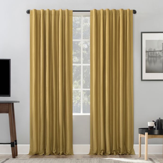 Sun Zero® Evelina Back Tab Extreme Blackout Thermal Curtain Panel in ...