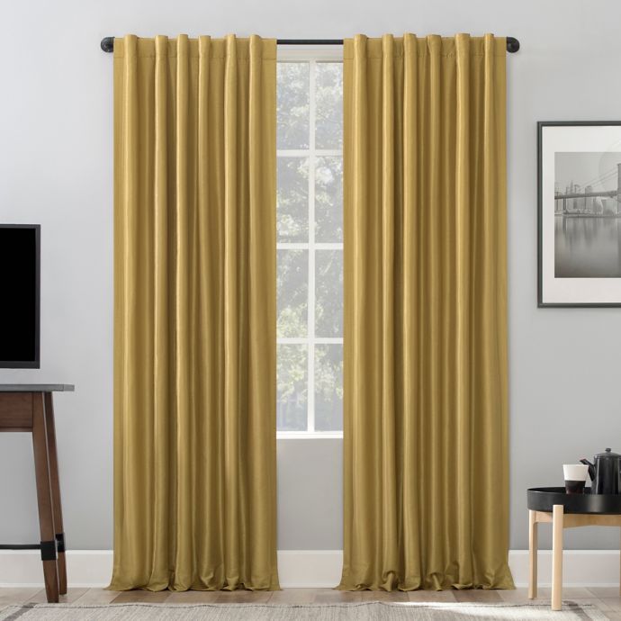 Sun Zero® Evelina Back Tab Extreme Blackout Thermal Curtain Panel in