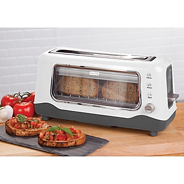 Dash&reg; Clear View 2-Slice Toaster in White. View a larger version of this product image.