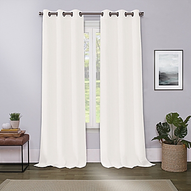 Cameron 63-Inch Grommet Room Darkening Window Curtain Panel in Ivory (Single). View a larger version of this product image.