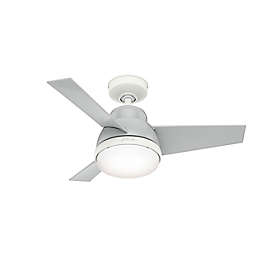 Hunter® Valda 36-Inch 2-Light LED Ceiling Fan in Blush with Remote Control