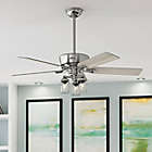 Alternate image 1 for Hunter&reg; Devon Park 52-Inch Ceiling Fan with LED Light in Brushed Nickel