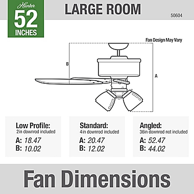 Hunter&reg; Devon Park 52-Inch Ceiling Fan with LED Light in Brushed Nickel. View a larger version of this product image.