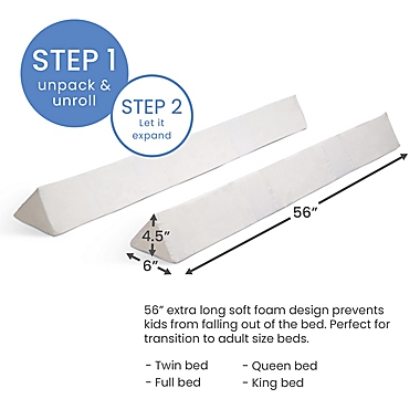 Delta Children 2-Pack Full Size Guard Rails in White. View a larger version of this product image.