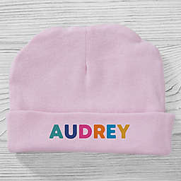 Size 0-6M Vibrant Name For Her Baby Hat