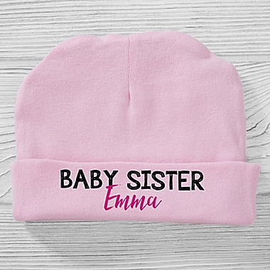 Size 0-6M Little Sister Baby Hat. View a larger version of this product image.