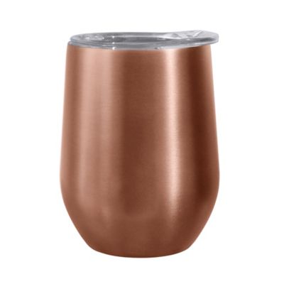 bedbathandbeyond.com | Oggi™ Cheers™ Stainless Steel Wine Tumbler with Clear Lid | Bed Bath & Beyond