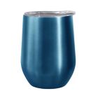 Alternate image 0 for Oggi&trade; Cheers&trade; Stainless Steel Wine Tumbler with Clear Lid in Blue